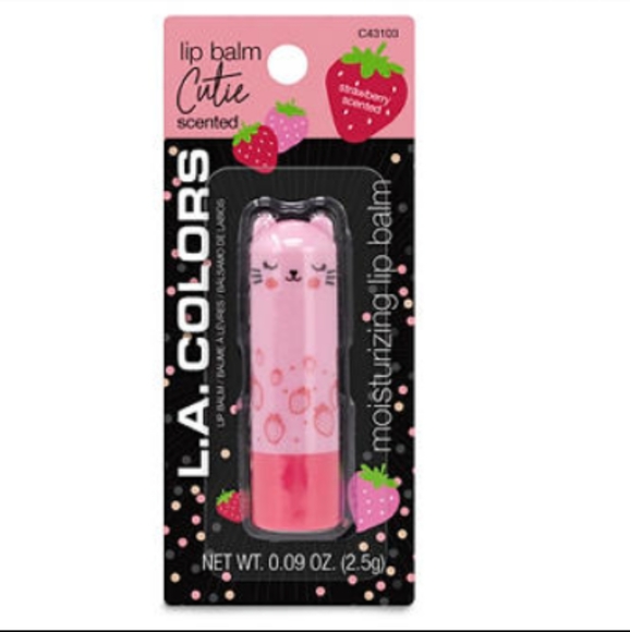 2/$6 L.A.Colors Lip Balm Cutie Strawberry Scented - Picture 3 of 4